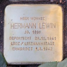 Stolperstein à la mémoire de Hermann Lewin
