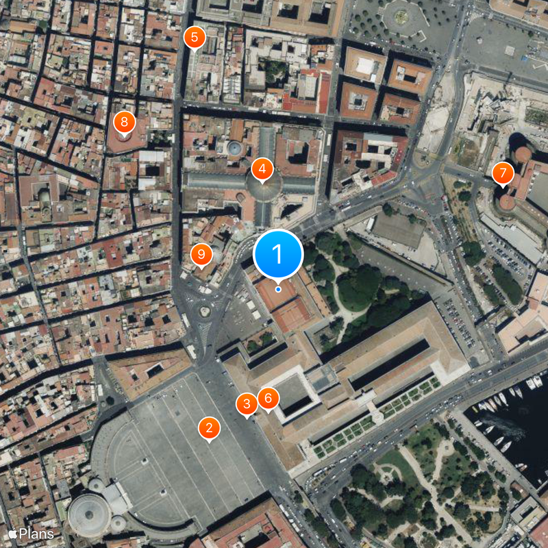 Teatr San Carlo Mapa