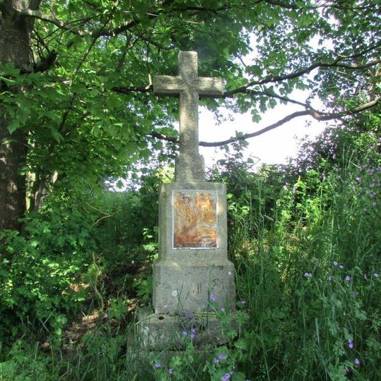 Kříž na křížové cestě v Třešti - 7. Zastavení