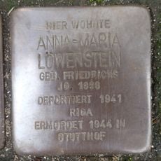 Stolperstein dedicated to Anna-Maria Löwenstein