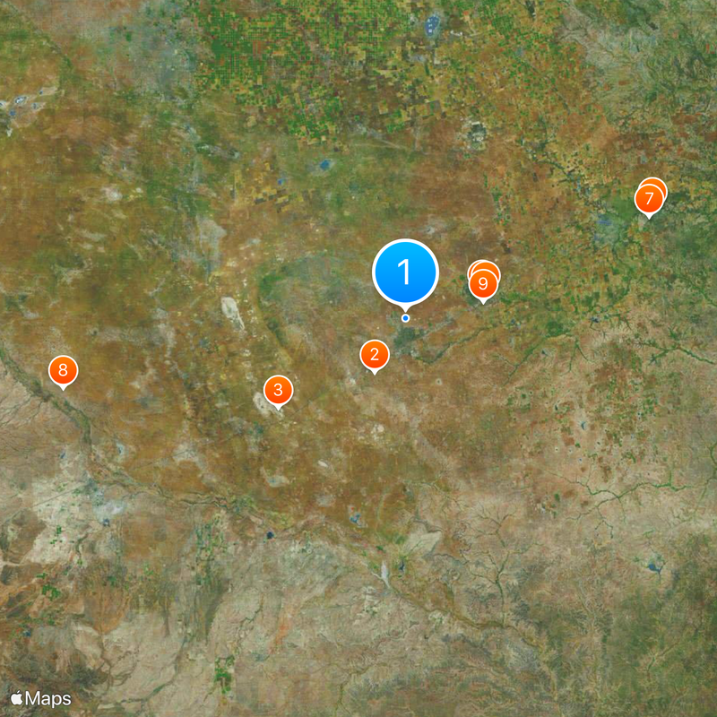 Ratliff Stadium Mappa