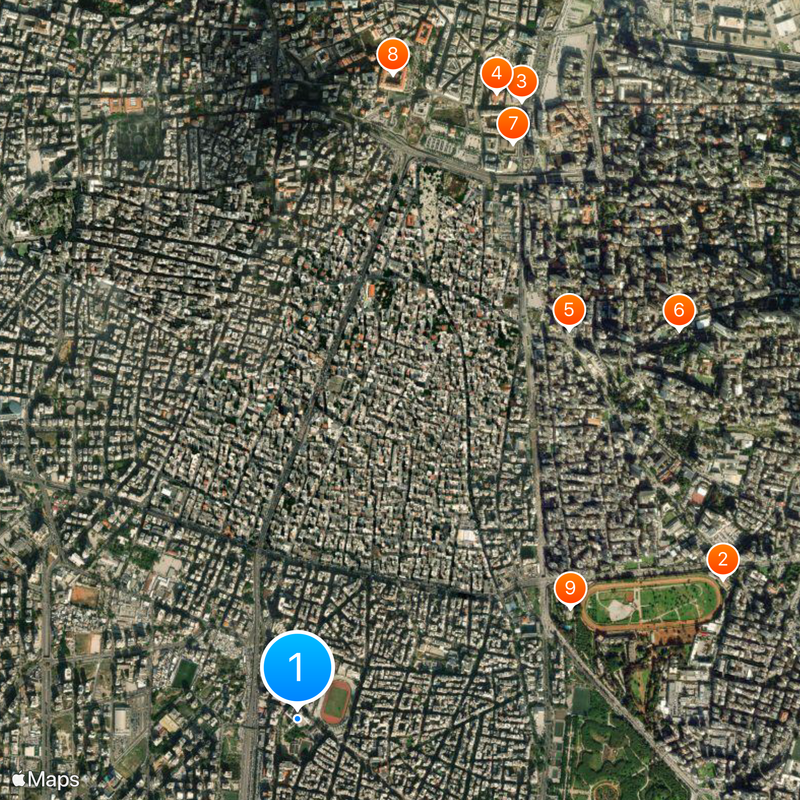Beirut Arab University Map