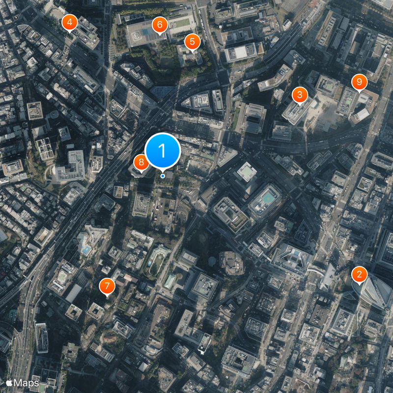 SKY Perfect JSAT Corporation Map