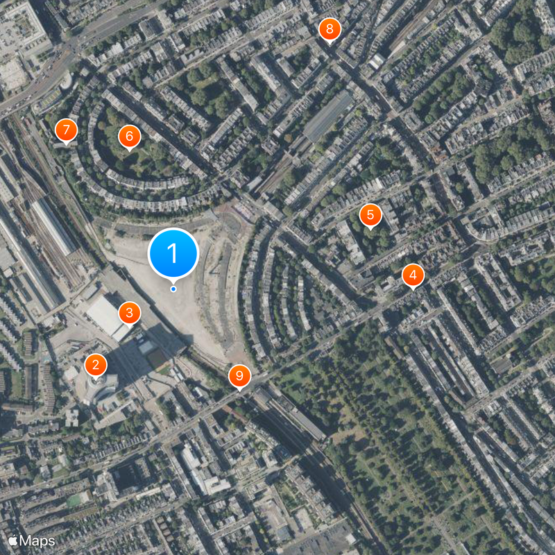 Earls Court Exhibition Centre Mapa