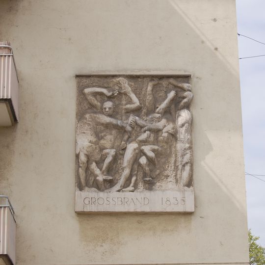 Relief Der große Brand in Ottakring