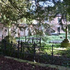 Churchyard Wall With Monuments At South East Angle Of Churchyard