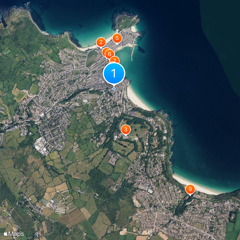 St Ives Map