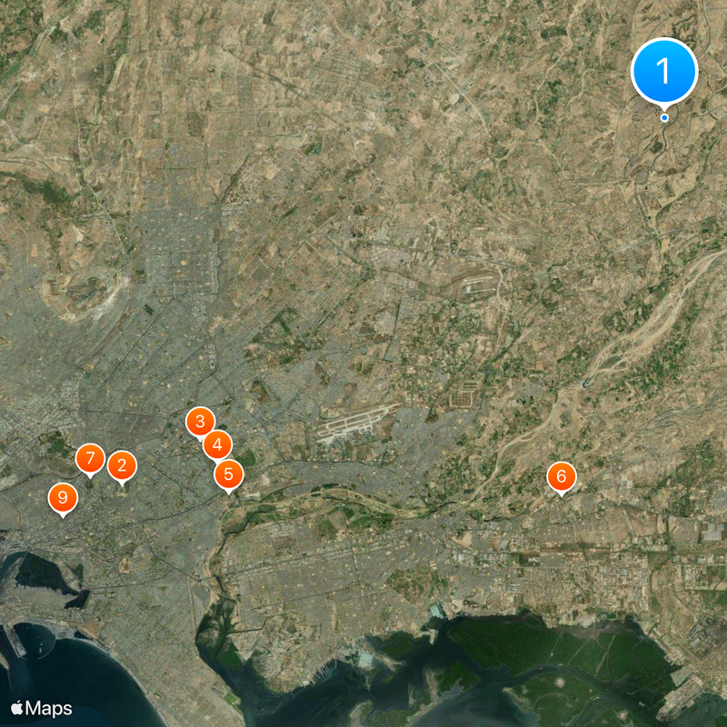 Grand Jamia Mosque, Karachi Carte