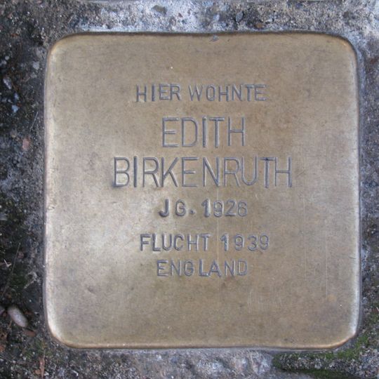 Stolperstein en memoria de Edith Birkenruth