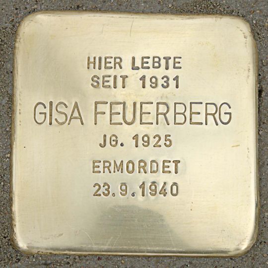 Stolperstein en memoria de Gisa Feuerberg