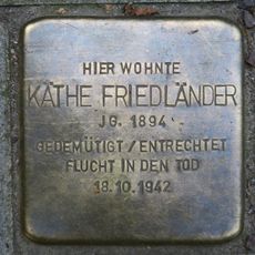 Stolperstein en memoria de Käthe Friedländer