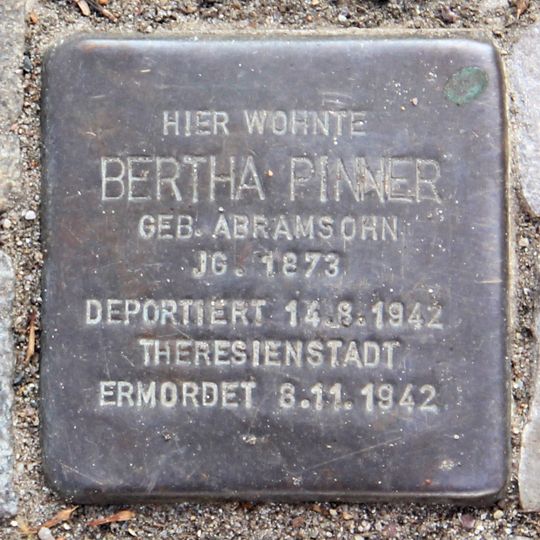 Stolperstein für Bertha Pinner