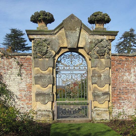 Walled Garden Walls To Walled Garden With Gates Including The Satyr Gate And Corner Piers