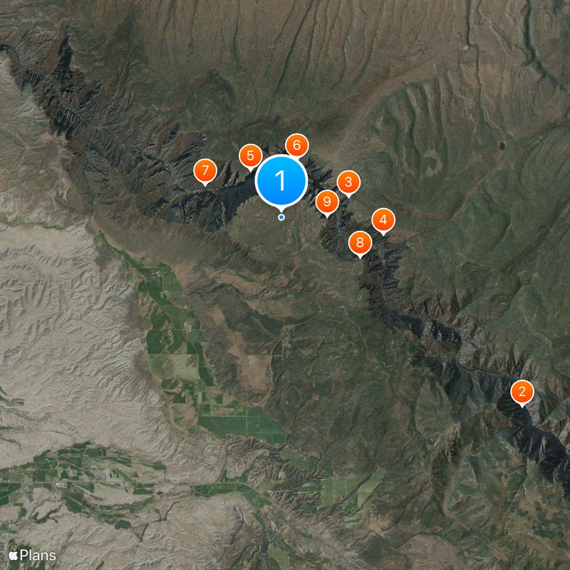 Black Canyon of the Gunnison National Park Kaart