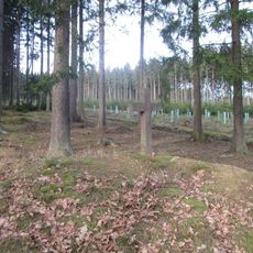 Kříž v lese západně od Rokycan