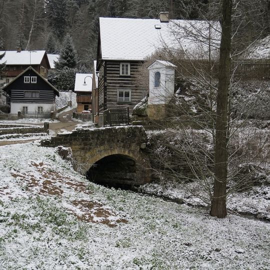 Stone bridge in Ráj