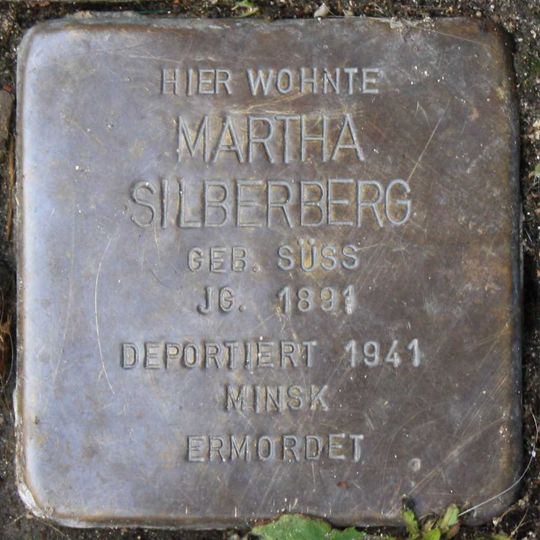 Stolperstein en memoria de Martha Silberberg