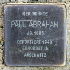 Stolperstein dedicated to Paul Abraham