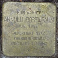 Stolperstein dedicated to Arnold Rosenbaum
