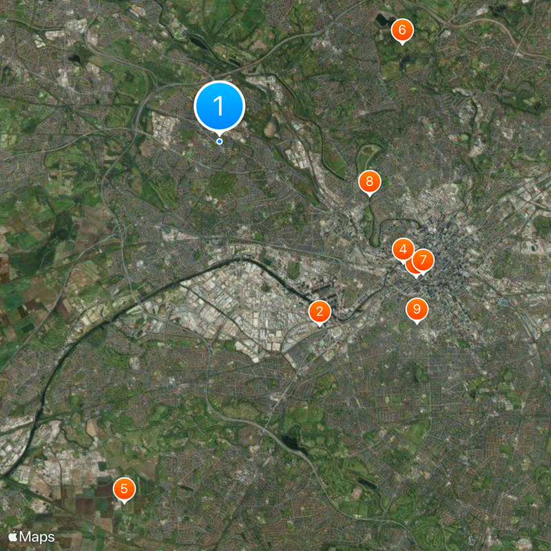 City of Salford Karte