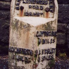 Milestone At Base Of Viaduct