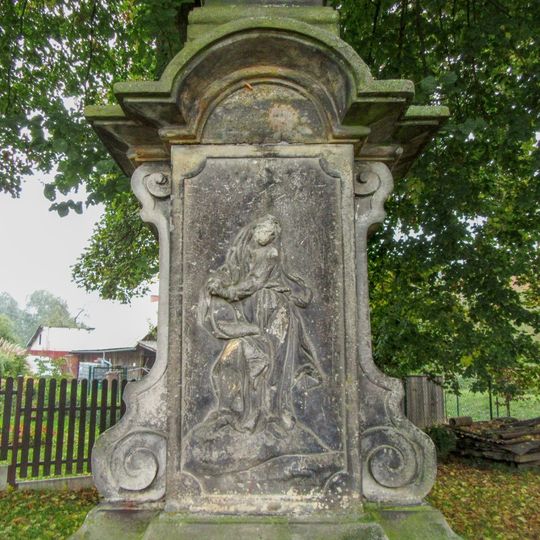 Kříž v Rudě nad Moravou v Linhartově ulici