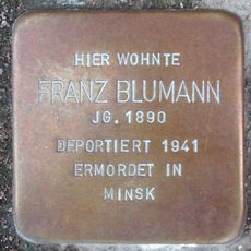 Stolperstein en memoria de Franz Blumann