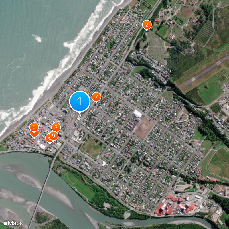 Hokitika Map