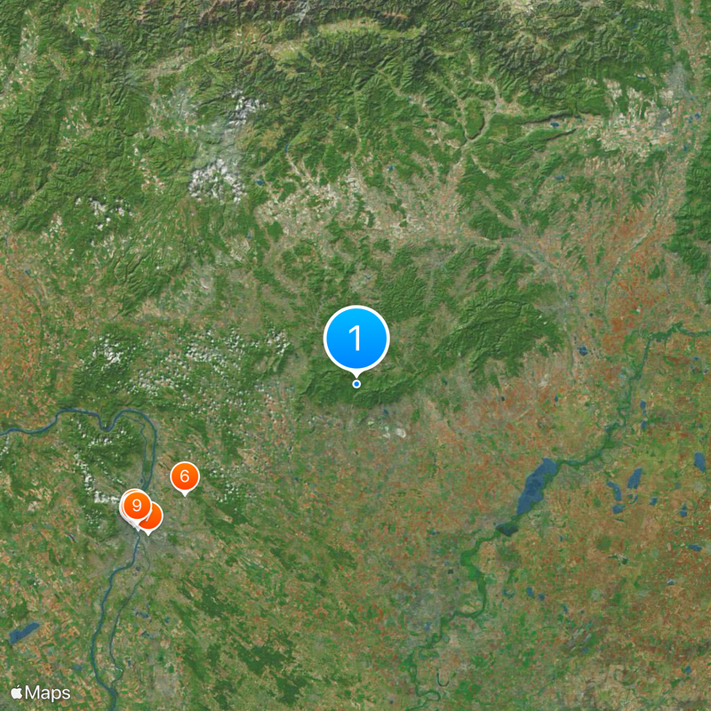North Hungarian Mountains Map