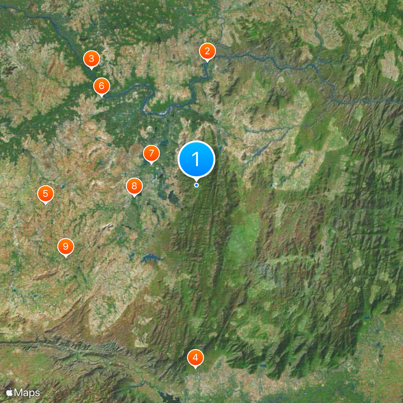 Biligiriranga Hills Kaart