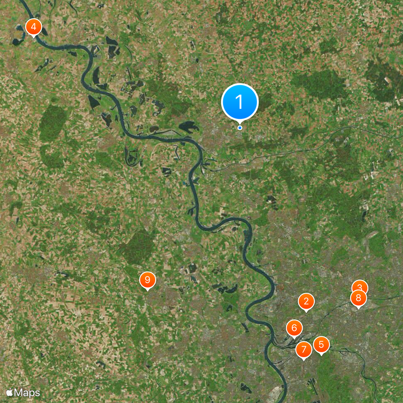 Arrondissement de Wesel Carte