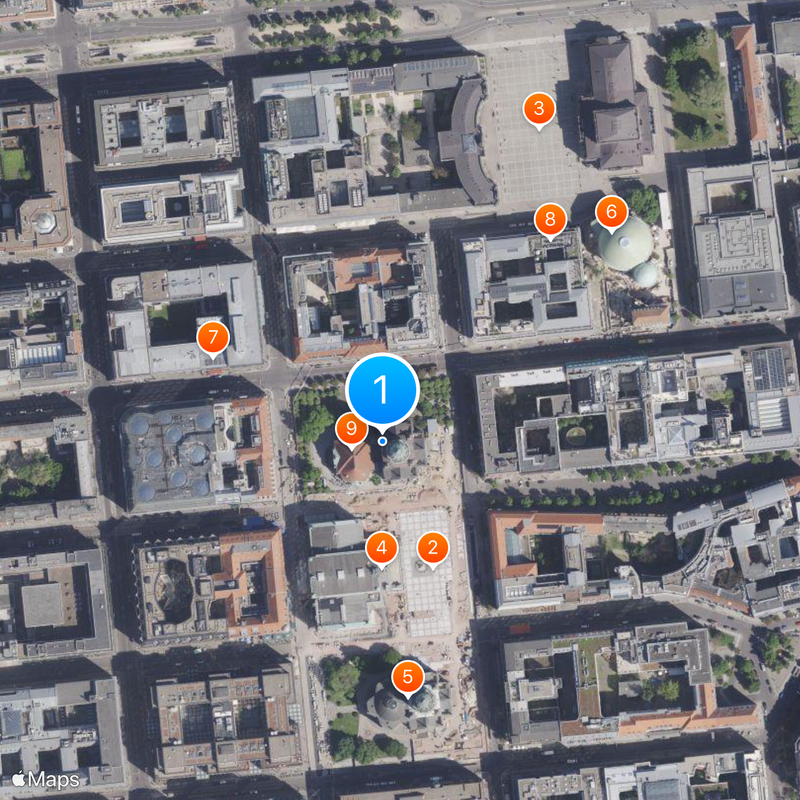 Französischer Dom Karte