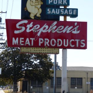 Stephen's Meat Products sign