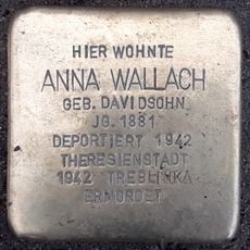 Stolperstein dedicated to Anna Wallach