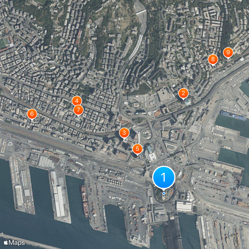 Lighthouse of Genoa Map