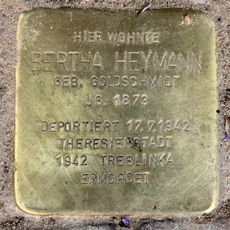 Stolperstein en memoria de Bertha Heymann