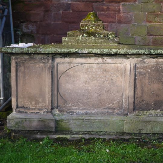 Chest Tomb In Churchyard Of Old Church Of St Chad
