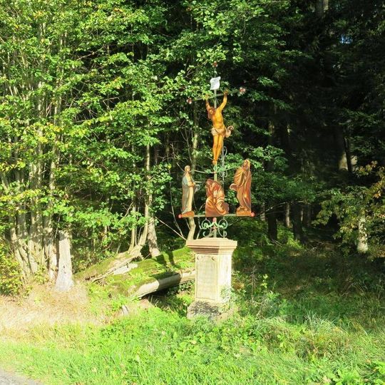 Kříž u silnice z Dolní Chřibské do Jetřichovic