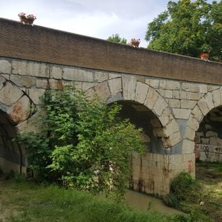 Roman bridge on Rubicone River