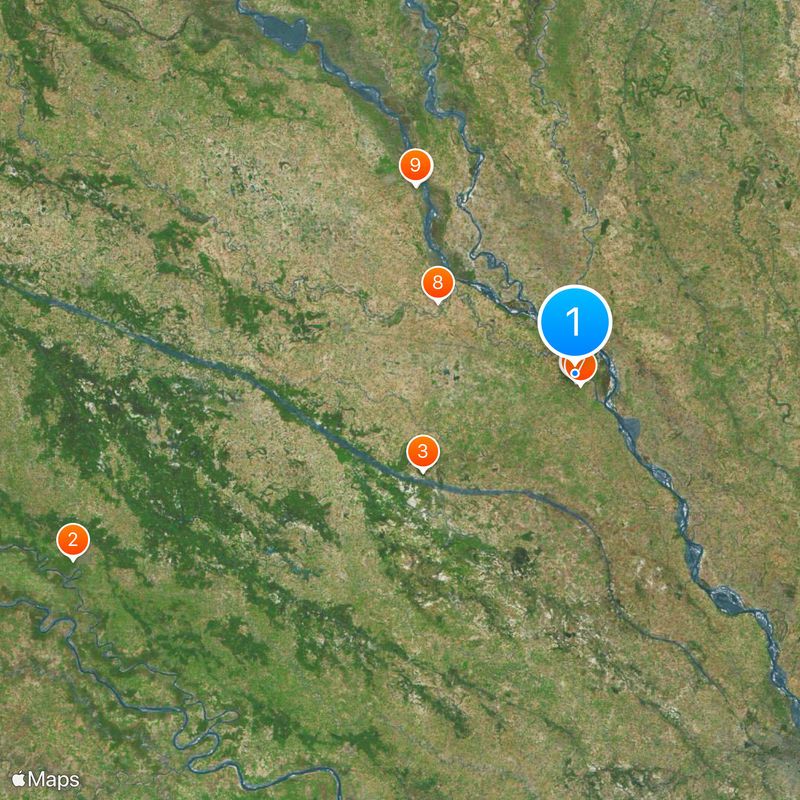 Kannauj district Map
