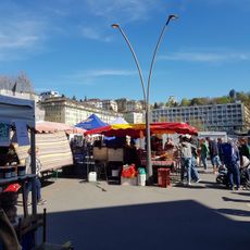 Marché, place de la Riponne