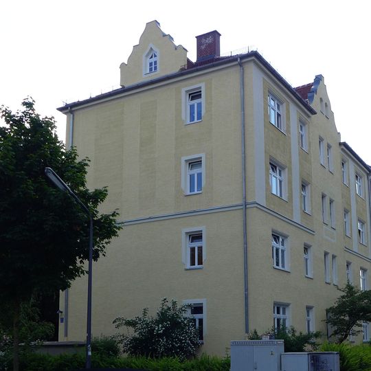 Teil eines Wohnblocks