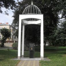 Memorial to synagogue in Teplice