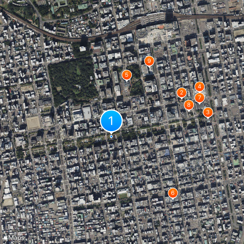 Odori Park Map