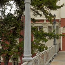 Lamp posts at Vorobyovy Gory railway station