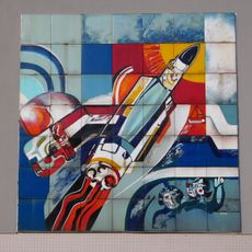 Wall Composition with Space Travels theme