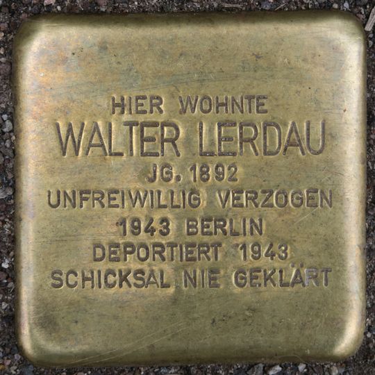 Stolperstein für Walter Lerdau