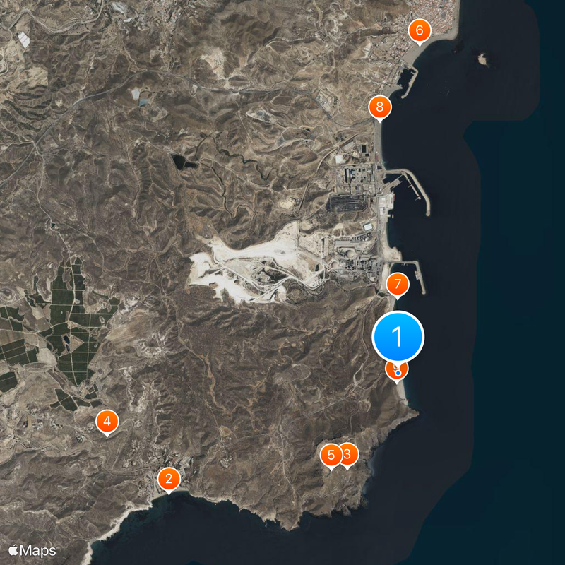 Los Muertos Beach Mapa