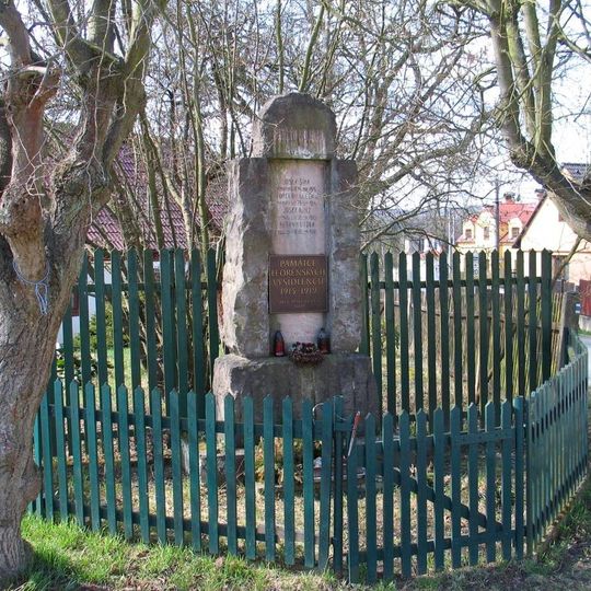 Pomník padlým a vysídleným v letech 1914-1919 v Malých Kyšicích