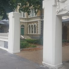 Front Wall, Gate Piers And Gates At St Clements Hospital